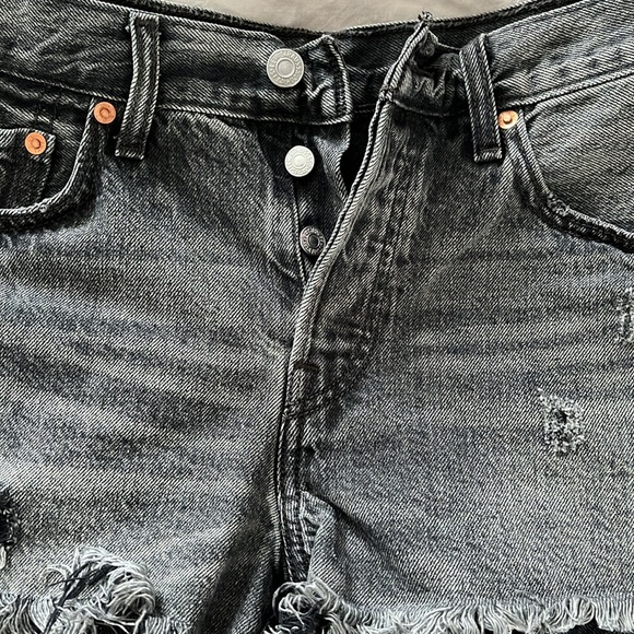 LEVI STRAUSS 501 HIGH RISE SHORTS - Picture 5 of 13